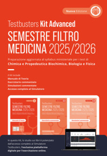 Testbusters Ammissione a Medicina 2025-2026. Kit advanced