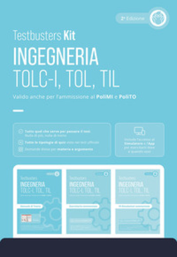 Testbusters. Ingegneria. TOLC-I, TOL, TIL. Kit