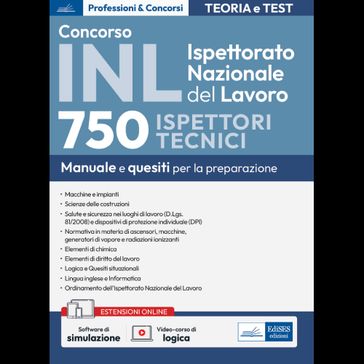 [EBOOK] Concorso Ispettorato Nazionale del Lavoro-750 Ispettori tecnici