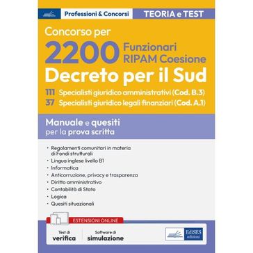 Concorso 2200 RIPAM: 111 Specialisti giuridico amministrativi e 37 specialisti giuridico legali finanziari