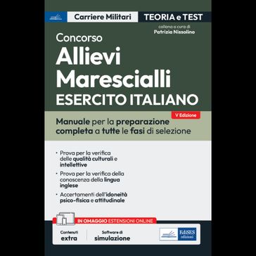 [EBOOK] Concorso Allievi Marescialli Esercito Italiano - Teoria e test