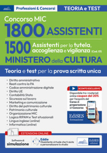 Concorso MIC. 1500 Assistenti alla tutela, accoglienza e vigilanza