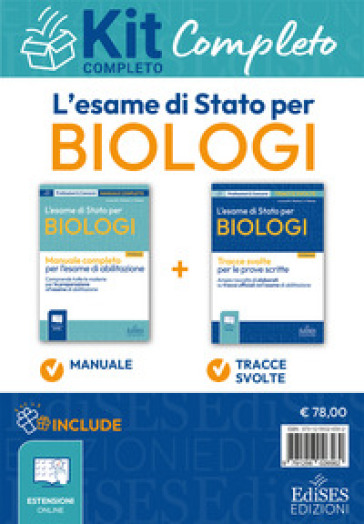 L'esame di Stato per biologi. Kit completo. Manuale teorico e Tracce svolte per l'Esame di abilitazione professionale. Con espansione online