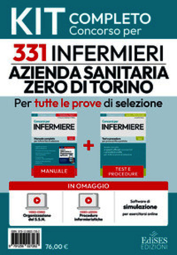 Concorso 331 infermieri Azienda sanitaria zero di Torino: kit completo