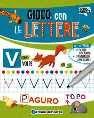 Gioco con le lettere. Con pennarello cancellabile