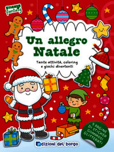 Un allegro Natale. Sticker fantasy