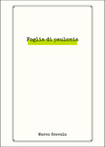 Foglie di paulonia