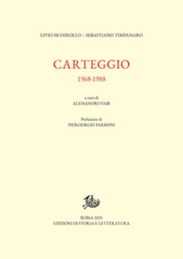 Carteggio. 1968-1988