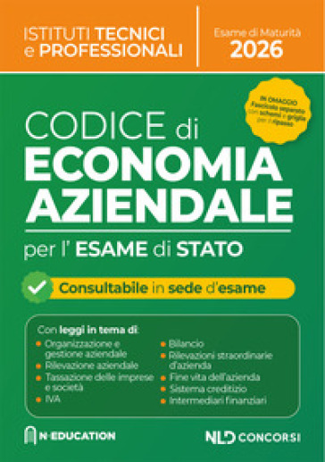 Codice di Economia Aziendale per gli istituti superiori e per l'esame di stato 2026