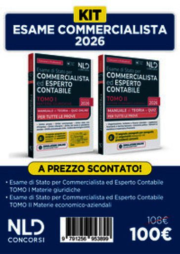Kit. Manuale esame di Stato per commercialista ed esperto contabile. Materie giuridiche + Materie economico aziendali 2026. Con simulatore online. Vol. 1-2