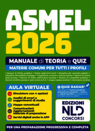 Concorso ASMEL 2026. Manuale di teoria e quiz con materie comuni per tutti i profili. Con software di simulazione