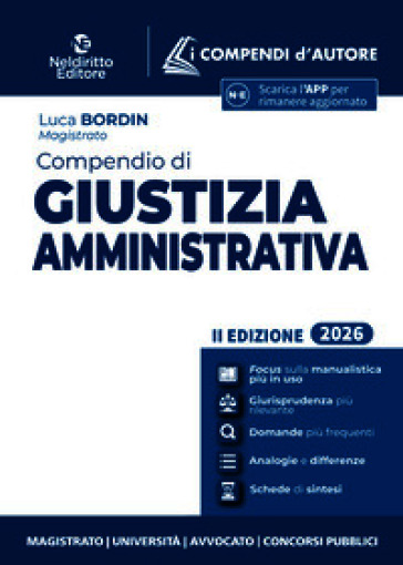 Compendio di giustizia amministrativa 2026. Con app