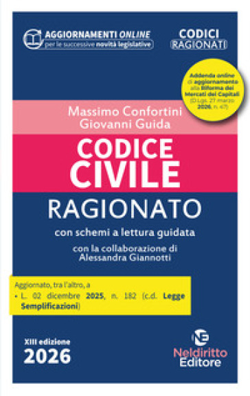 Codice civile ragionato 2026