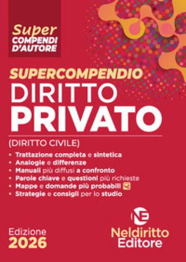 Supercompendio di diritto privato (civile) 2026
