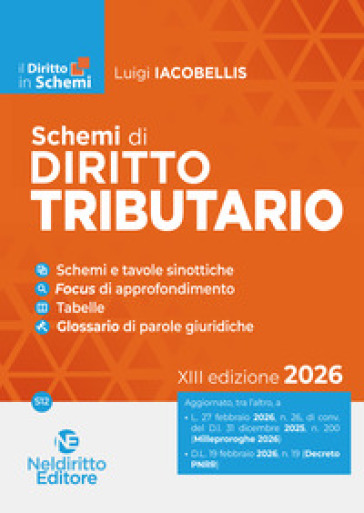 Schemi di diritto tributario 2026