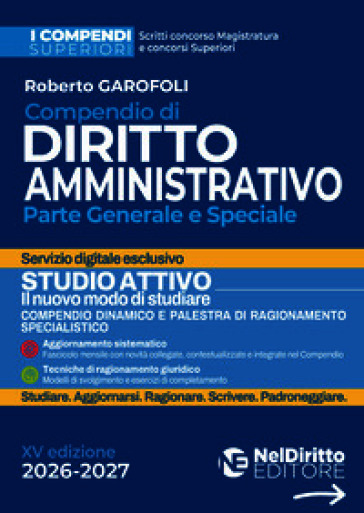 Compendio superiore di diritto amministrativo 2026-2027