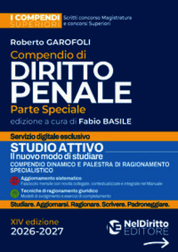 Compendio superiore di diritto penale. Parte speciale 2026-2027