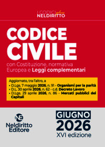 Codice civile normativo plus 2026