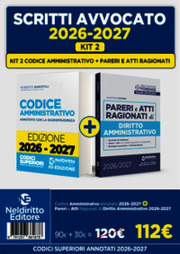 Codice amministrativo annotato+Pareri di Amministrativo 2026- 2027
