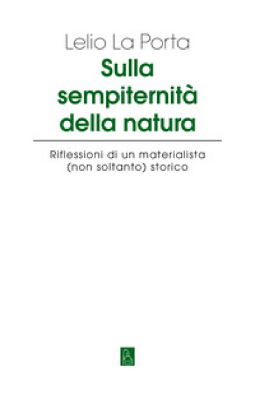 Sulla sempiternità della natura