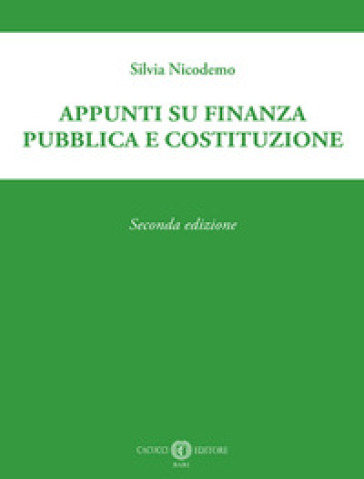 Appunti su finanza pubblica e Costituzione