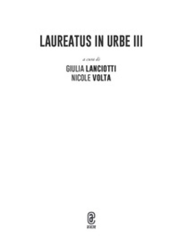 Laureatus in Urbe. Vol. 3