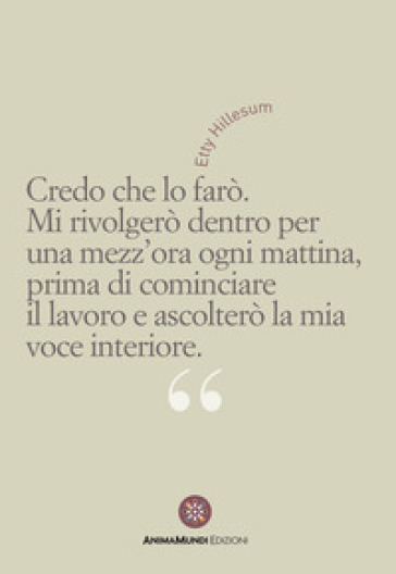 Credo che lo farò