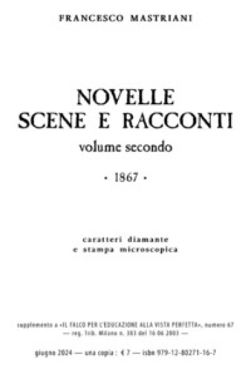 Novelle scene e racconti. 1867. Vol. 2