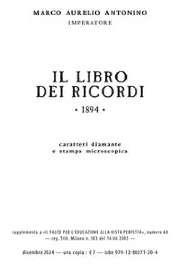Il libro dei ricordi (rist. anast. 1894). Ediz. integrale