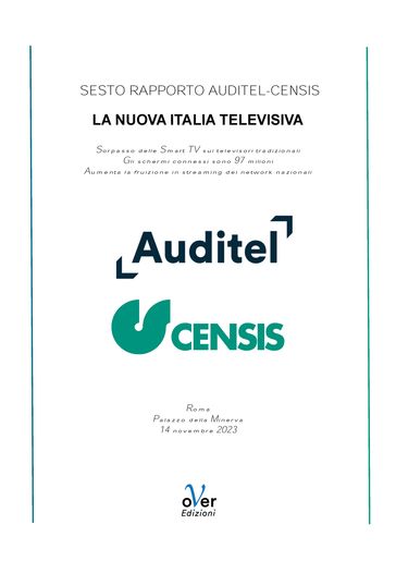 Sesto Rapporto Auditel-Censis. La nuova Italia televisiva-0