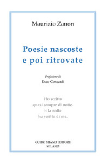 Poesie nascoste e poi ritrovate