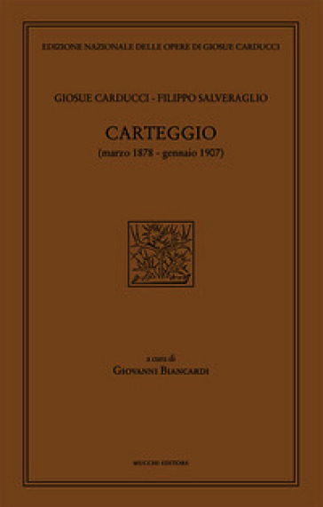 Carteggio (marzo 1878-gennaio 1907)
