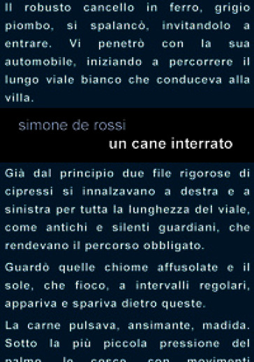 Un cane interrato